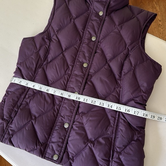 Land’s End Purple Down Filled Quilted Puffer Vest - Picture 8 of 13